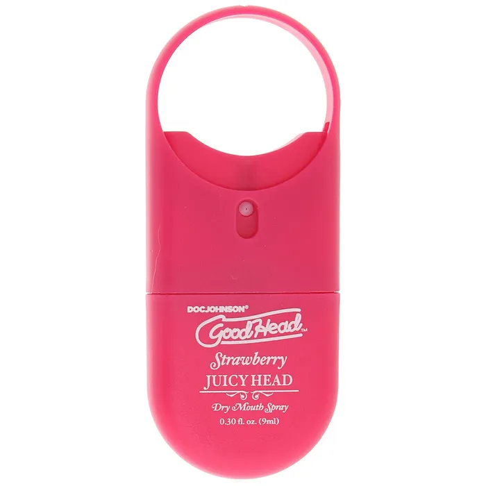 GoodHead Juicy Head Dry Mouth Spray ToGo in Strawberry Doc Johnson Male Sex Toys GoodHead Juicy Head Dry Mouth Spray ToGo in Strawberry Doc Johnson Male Sex Toys