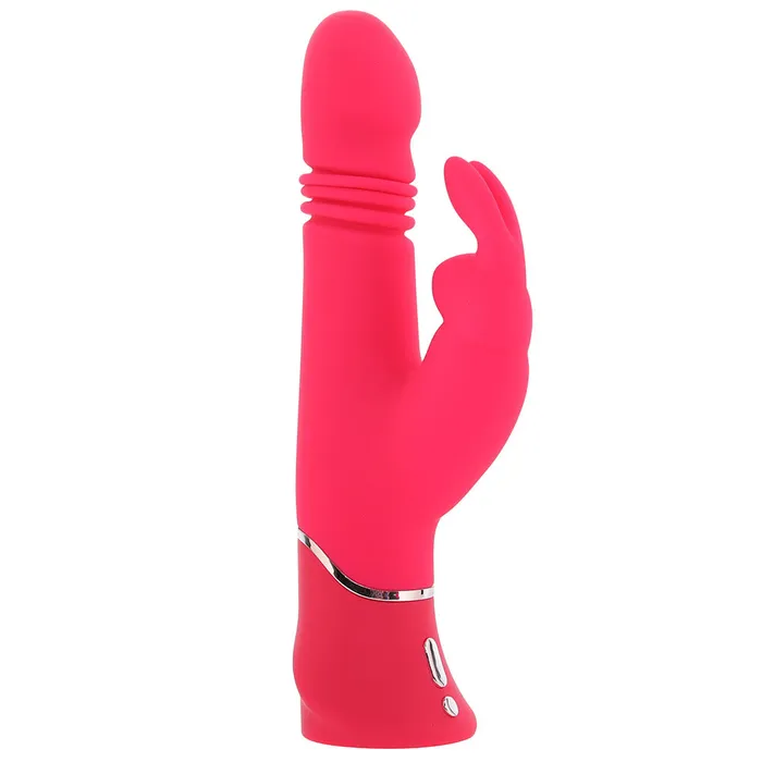 Happy Rabbit Thrusting Silicone Rabbit Vibe in Pink LoveHoney Vibrators