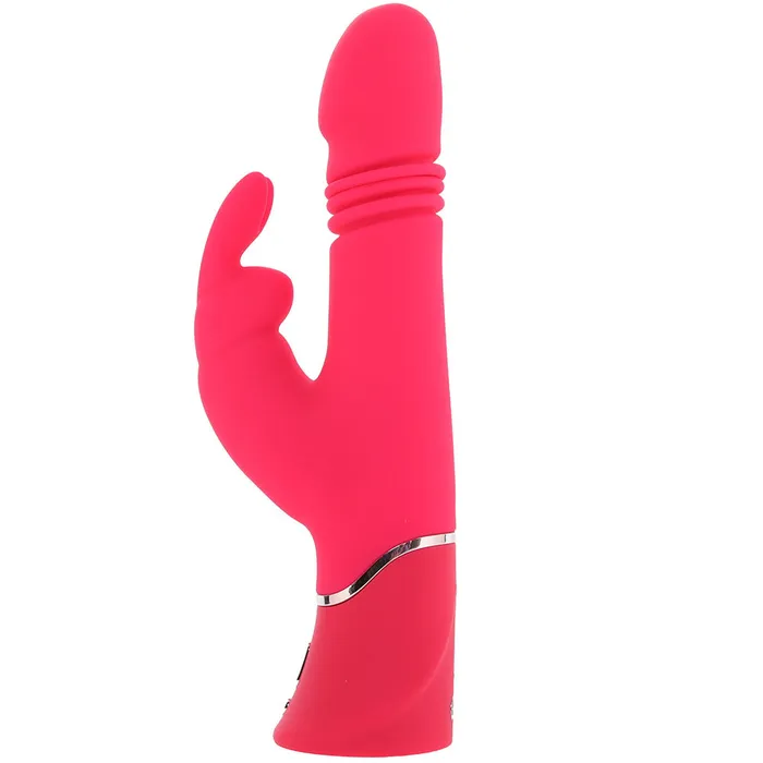 Happy Rabbit Thrusting Silicone Rabbit Vibe in Pink LoveHoney Vibrators