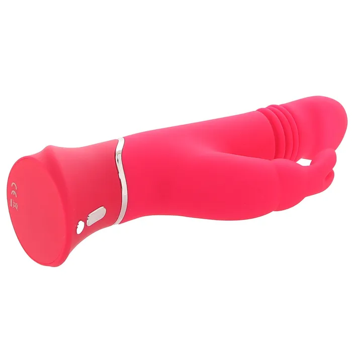 Happy Rabbit Thrusting Silicone Rabbit Vibe in Pink LoveHoney Vibrators