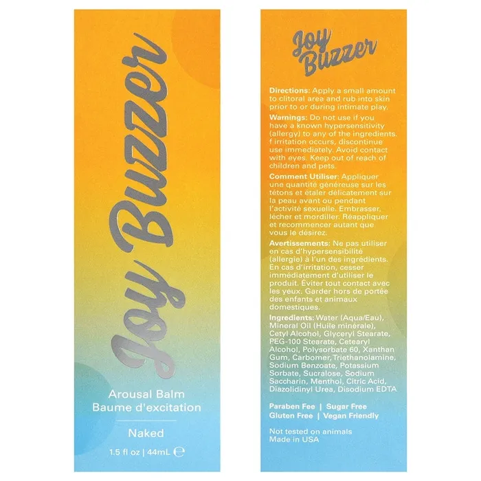 JELIQUE Vibrators Jelique Joy Buzzer Naked 15oz