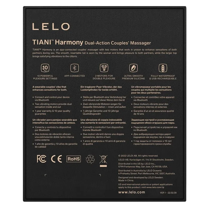 LELO Vibrators Lelo Tiani HarmonyAqua
