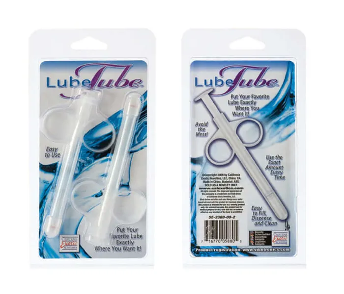 Lube Tube EasytoUse Refillable Lubricant Applicator PhthalateFree TravelFriendly California Exotic Novelties Lubricants