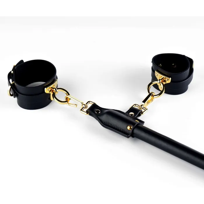 Luxury Italian Leather Spreader Bar Handcuffs and Ankle Cuffs Set by UPKO UPKO Restraints