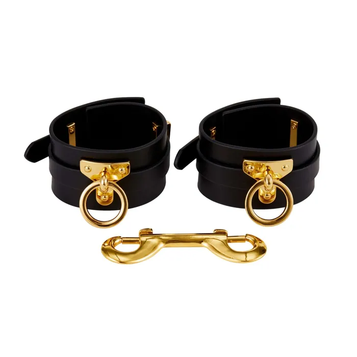 Luxury Italian Leather Spreader Bar Handcuffs and Ankle Cuffs Set by UPKO UPKO Restraints