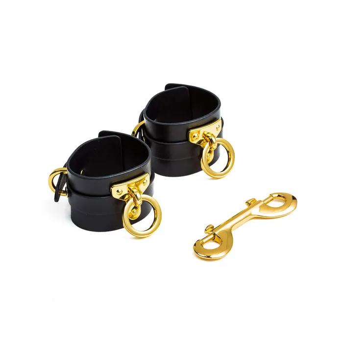 Luxury Italian Leather Spreader Bar Handcuffs and Ankle Cuffs Set by UPKO UPKO Restraints