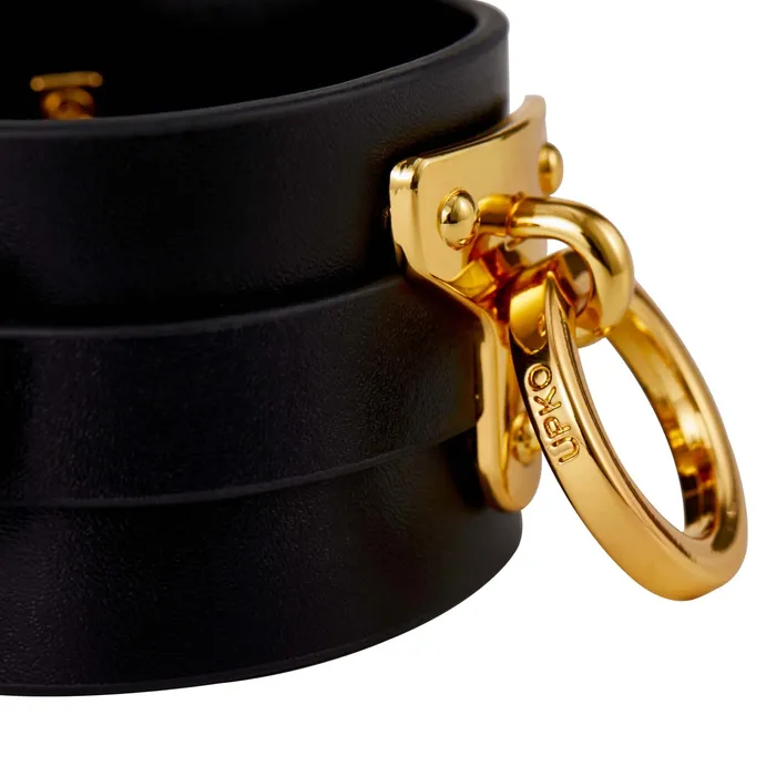 Luxury Italian Leather Spreader Bar Handcuffs and Ankle Cuffs Set by UPKO UPKO Restraints