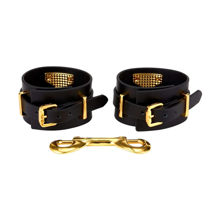 Luxury Italian Leather Spreader Bar Handcuffs and Ankle Cuffs Set by UPKO UPKO Restraints