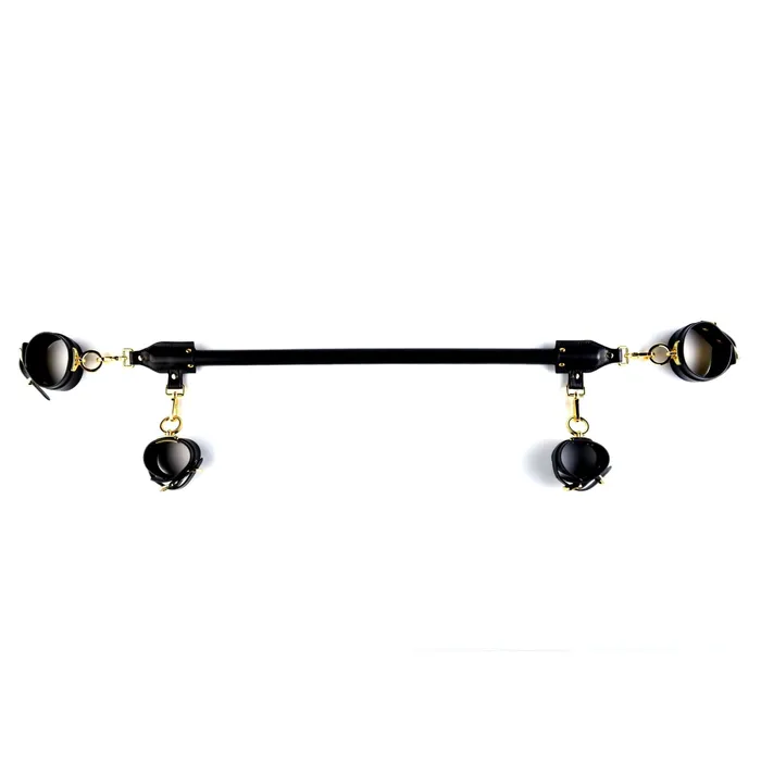 Luxury Italian Leather Spreader Bar Handcuffs and Ankle Cuffs Set by UPKO UPKO Restraints