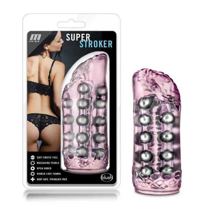 M For Men By Blush Super Realistic Pink Masturbator Stroker Blush Male Sex Toys M For Men By Blush Super Realistic Pink Masturbator Stroker Blush Male Sex Toys