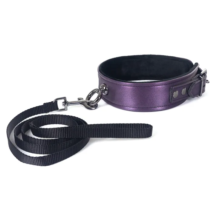 Male Sex Toys As You Like It OR Galaxy Legend Faux Leather Collar with Leash