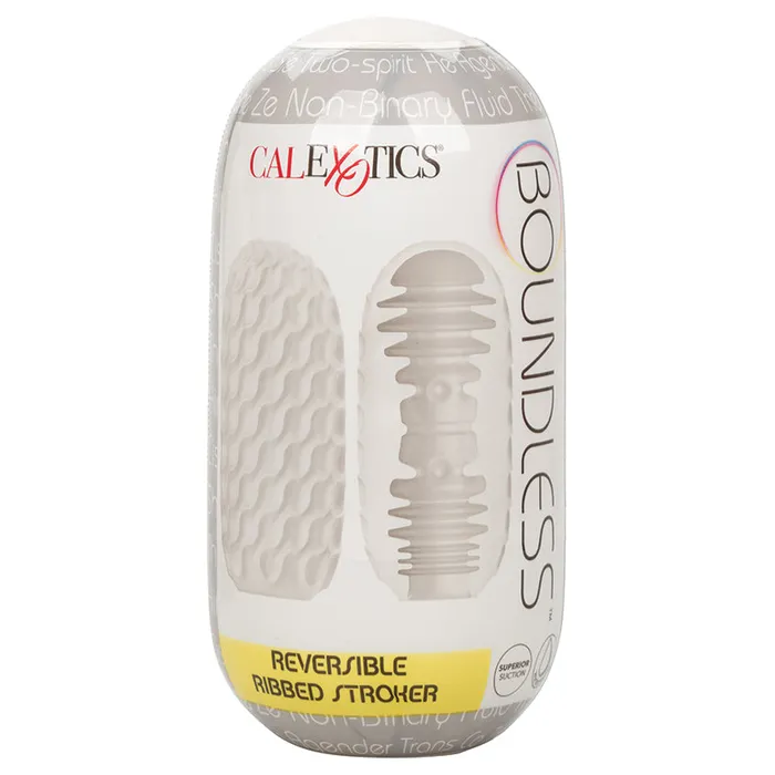 Male Sex Toys Boundless Reversible Ribbed Stroker Cal Exotics