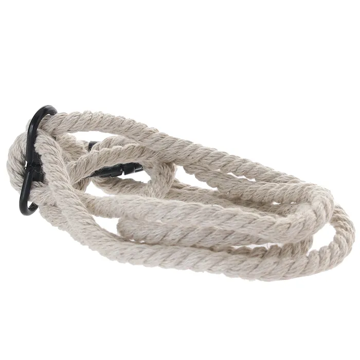 Merci Restrain Hemp WristAnkle Cuffs in Natural Doc Johnson Couples