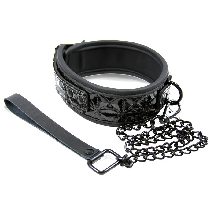 ns novelties Female Sex Toys Sinful Collar with Leash in Black