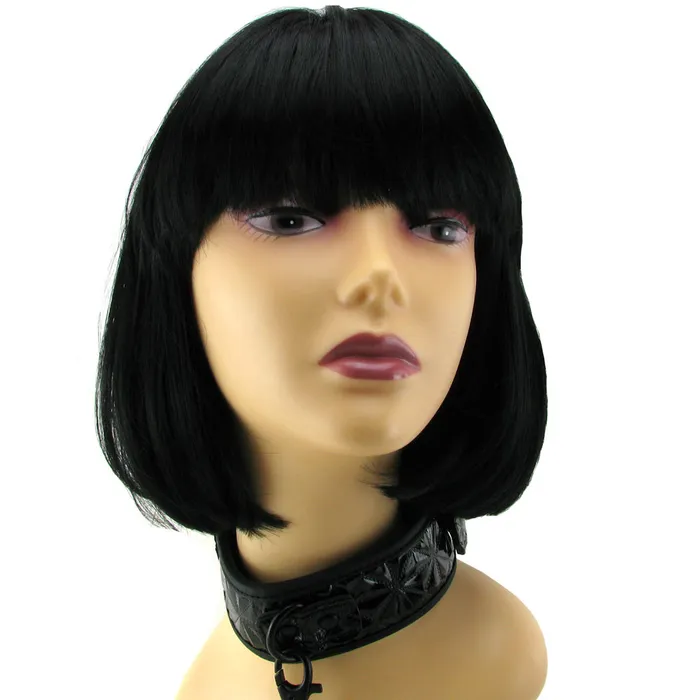 ns novelties Female Sex Toys Sinful Collar with Leash in Black ns novelties Female Sex Toys Sinful Collar with Leash in Black