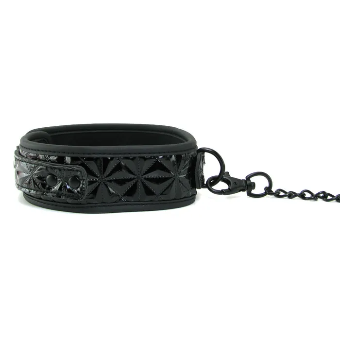 ns novelties Female Sex Toys Sinful Collar with Leash in Black ns novelties Female Sex Toys Sinful Collar with Leash in Black
