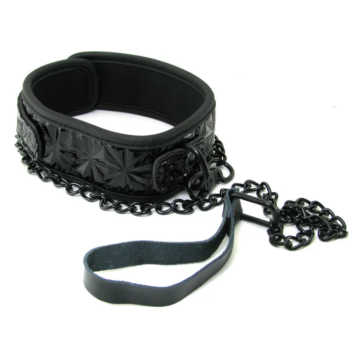 ns novelties Female Sex Toys Sinful Collar with Leash in Black ns novelties Female Sex Toys Sinful Collar with Leash in Black