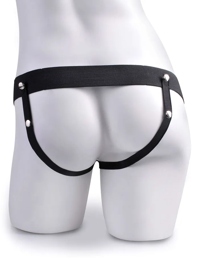 Pipedream Products Female Sex Toys Fetish Fantasy 9 inches Hollow Squirting Strap On with Balls Beige