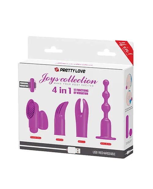 PRETTY LOVE JOYS COLLECTION 4 IN 1 12 FUNCTIONS OF VIBRATION Pretty Love Vibrators