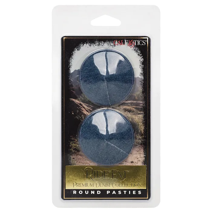 Ride Em Premium Denim Collection Round Pasties CAL EXOTICS Vibrators