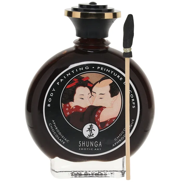 Shunga Female Sex Toys Body Painting Kit 3oz100ml in Chocolate
