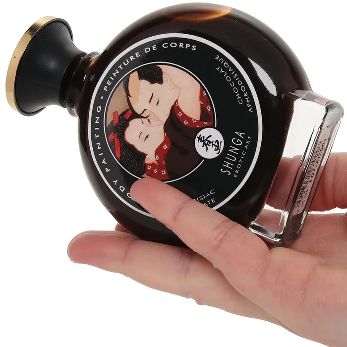 Shunga Female Sex Toys Body Painting Kit 3oz100ml in Chocolate