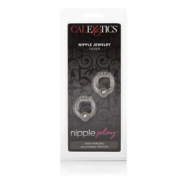 Silver Bead Nipple Rings NonPiercing Nipple Jewelry Set California Exotic Novelties Nipple Clitoral Toys
