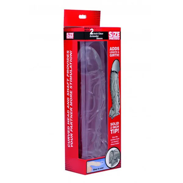 Size Matters 2 Clear Extender Sleeve SIZE MATTERS Male Sex Toys