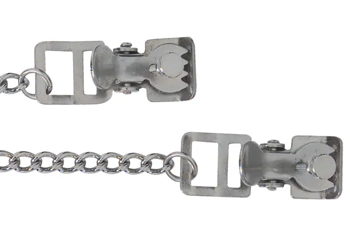 Spartacus Experience Intense Sensation with Extremeline Teeth Clamps Adjustable Nipple Clamps with Bite Female Sex Toys
