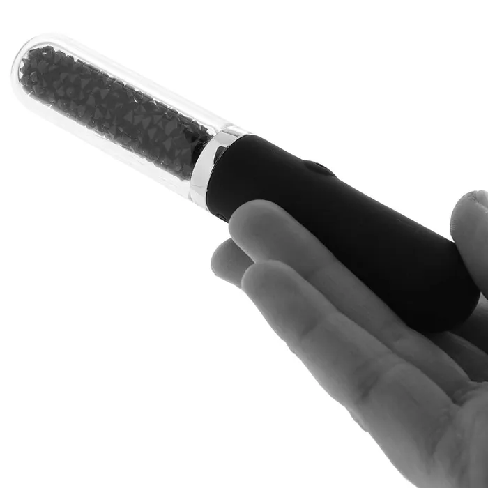 Stardust Posh Rechargeable Glass Vibe in Black ns novelties Anal Stardust Posh Rechargeable Glass Vibe in Black ns novelties Anal