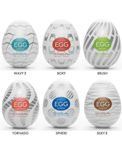 Tenga Egg Variety Pack New Standard 6 Unique Strokers for Ultimate Pleasure TENGA Vibrators
