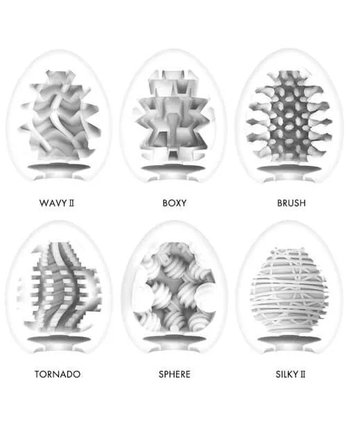 Tenga Egg Variety Pack New Standard 6 Unique Strokers for Ultimate Pleasure TENGA Vibrators