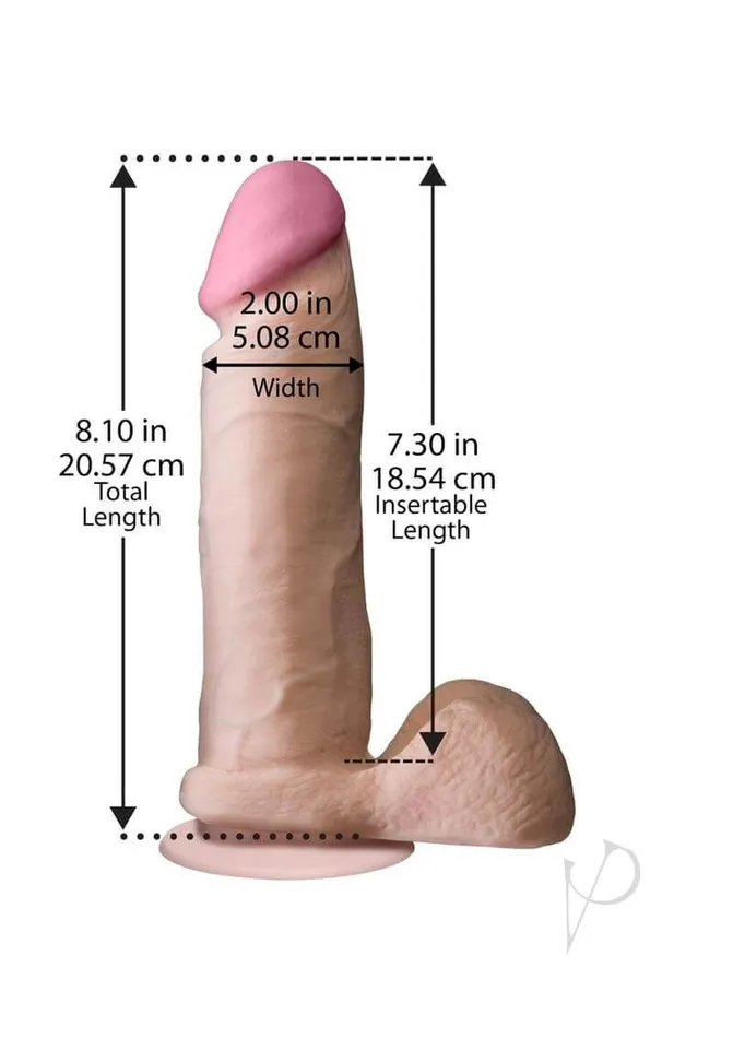 The Realistic Cock Ultraskyn Dildo 8 inches Vanilla Doc Johnson Enterprises Dildos The Realistic Cock Ultraskyn Dildo 8 inches Vanilla Doc Johnson Enterprises Dildos