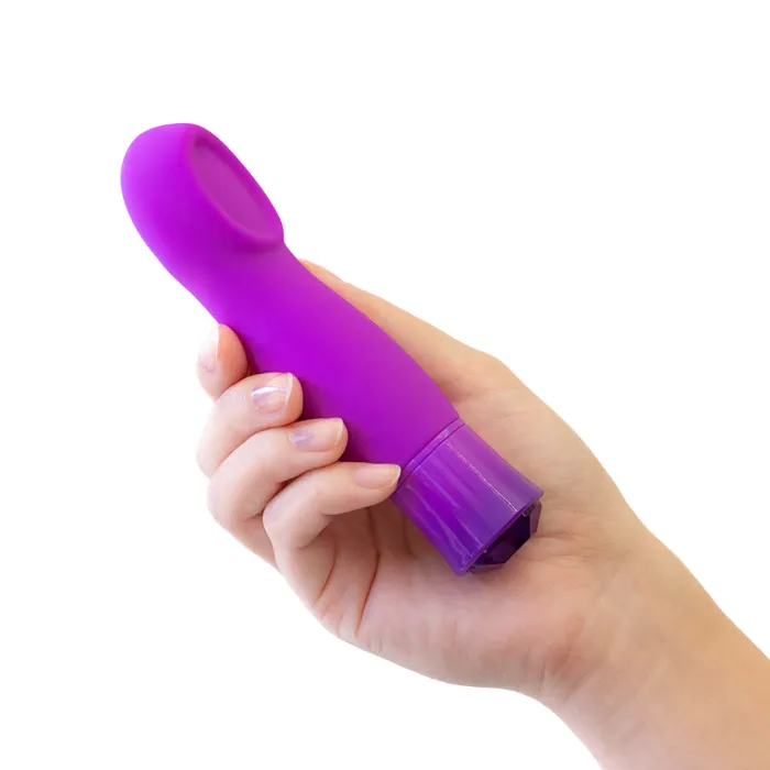 Vibrators Blush Oh My Gem By Blush Charm 55 Inch Warming G Spot Stimulation Vibrator in Amethyst with Powerful RumboTech Technology