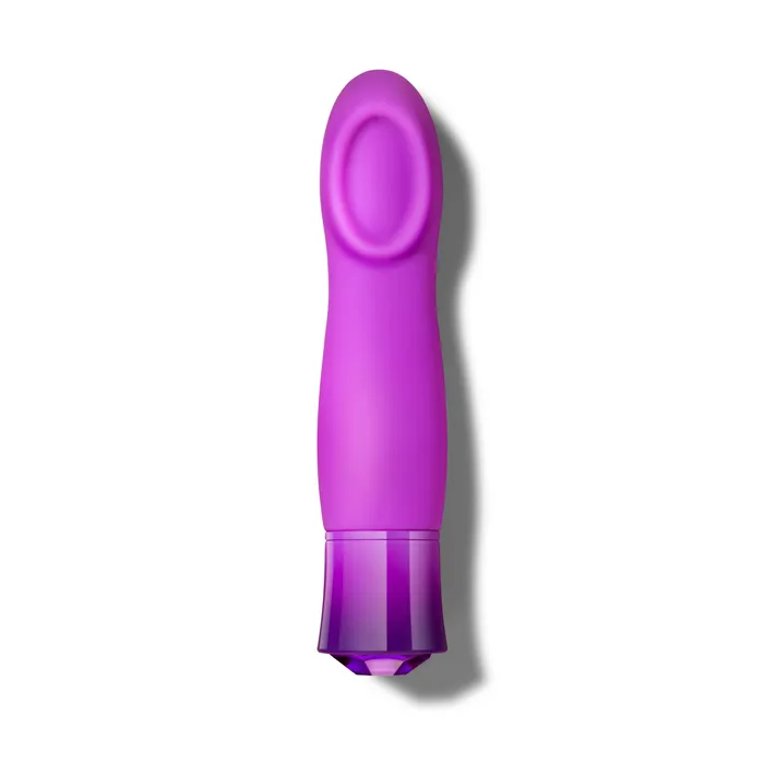 Vibrators Blush Oh My Gem By Blush Charm 55 Inch Warming G Spot Stimulation Vibrator in Amethyst with Powerful RumboTech Technology