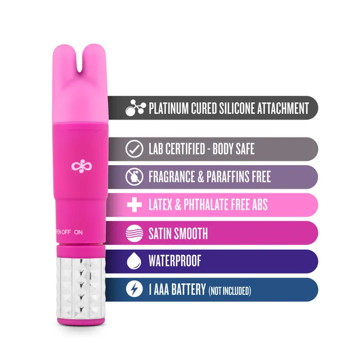 Vibrators Blush Ros By Blush Revitalize Pink Vibrating 3Piece Massage Wand Kit