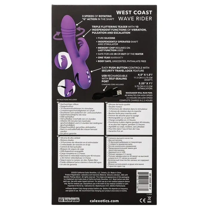 Vibrators CAL EXOTICS California Dreaming West Coast Wave Rider