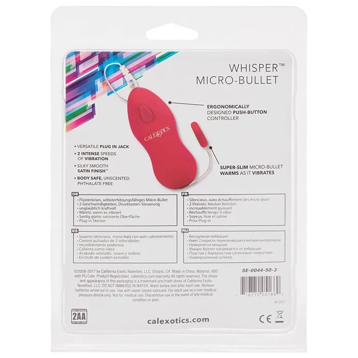 Vibrators CAL EXOTICS Classic Whisper Micro BulletPink