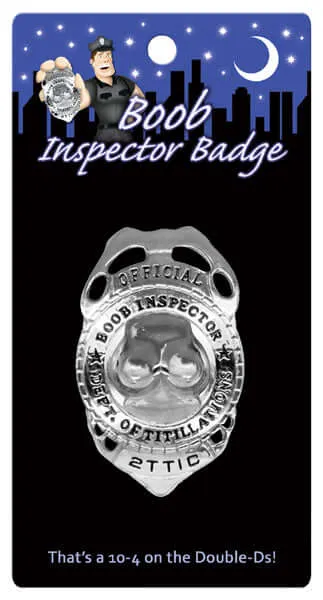 Vibrators Kheper Games Boob Inspector Badge