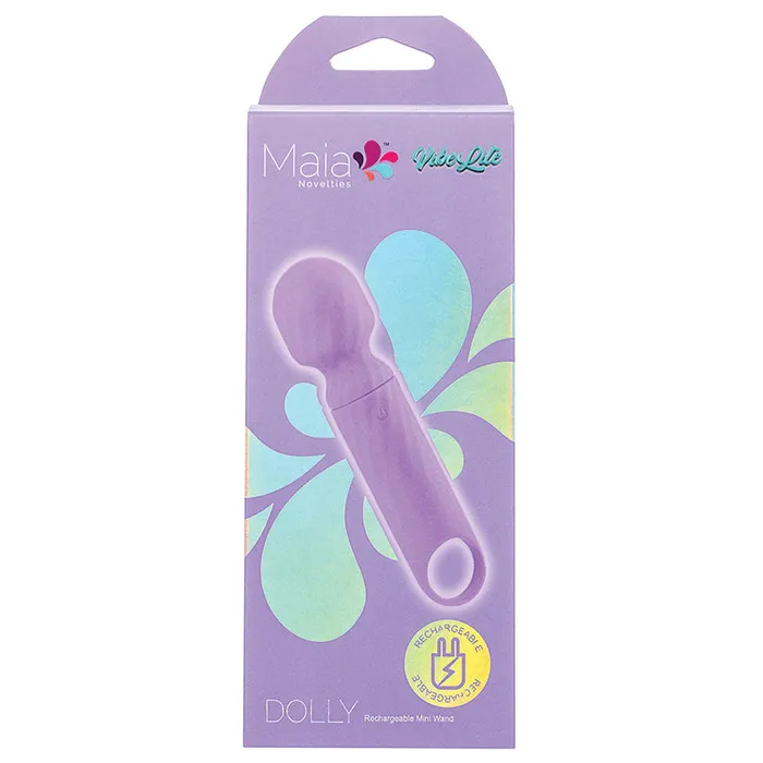 Vibrators MAIA TOYS Maia Vibelite Dolly Rechargeable Silicone Mini WandPurple
