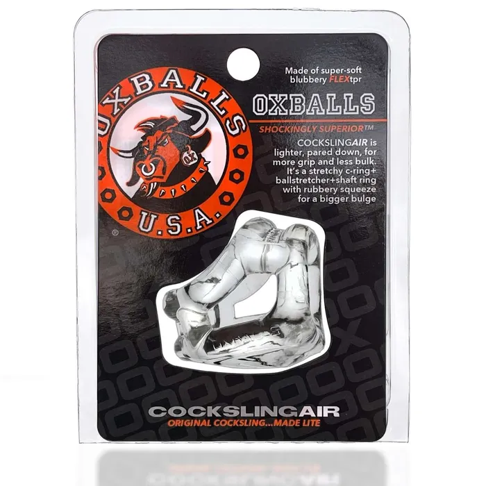 Vibrators Oxballs Cocksling Air Sling Clear The Ultimate Grip for the Ultimate Pleasure OXBALLS Vibrators Oxballs Cocksling Air Sling Clear The Ultimate Grip for the Ultimate Pleasure OXBALLS