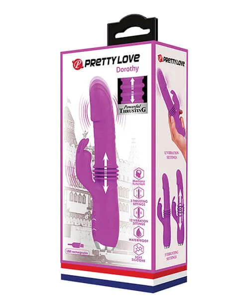 Vibrators Pretty Love Dorothy Thrusting Rabbit Vibrator 12 Vibration Functions Purple Pretty Love Vibrators Pretty Love Dorothy Thrusting Rabbit Vibrator 12 Vibration Functions Purple Pretty Love