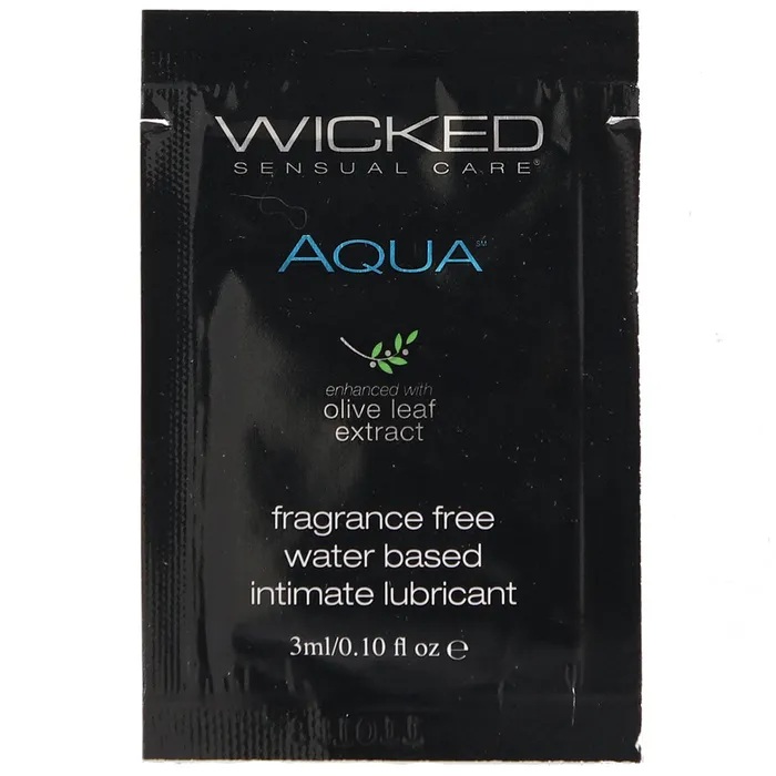 Vibrators Wicked Sensual Care Aqua Fragrance Free Water Based Lube 10oz3ml