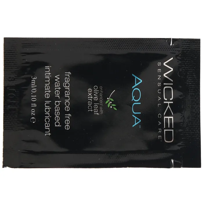 Vibrators Wicked Sensual Care Aqua Fragrance Free Water Based Lube 10oz3ml