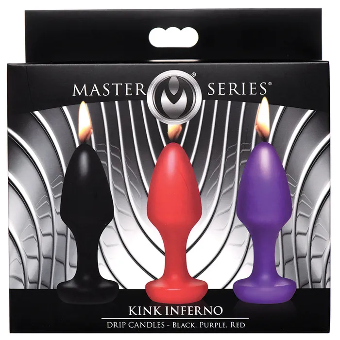 XR Brands Anal Master Series Kink Inferno Butt Plug CandlesBlack Purple Red XR Brands Anal Master Series Kink Inferno Butt Plug CandlesBlack Purple Red