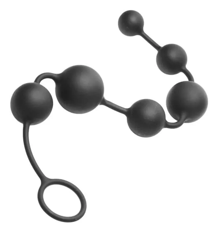 XR Brands Male Sex Toys Master Series Serpent 6 A Sensual Journey with Silicone Anal Beads of Pleasure