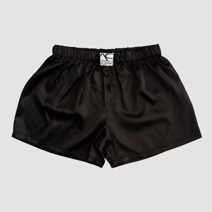 Adam Smith Anal What a Sweetheart Silky Boxers in Black