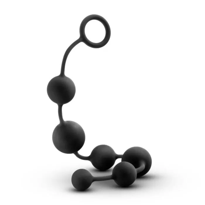 Anal Adventures Platinum Silicone Large Anal Beads Black Blush Novelties Male Sex Toys Anal Adventures Platinum Silicone Large Anal Beads Black Blush Novelties Male Sex Toys