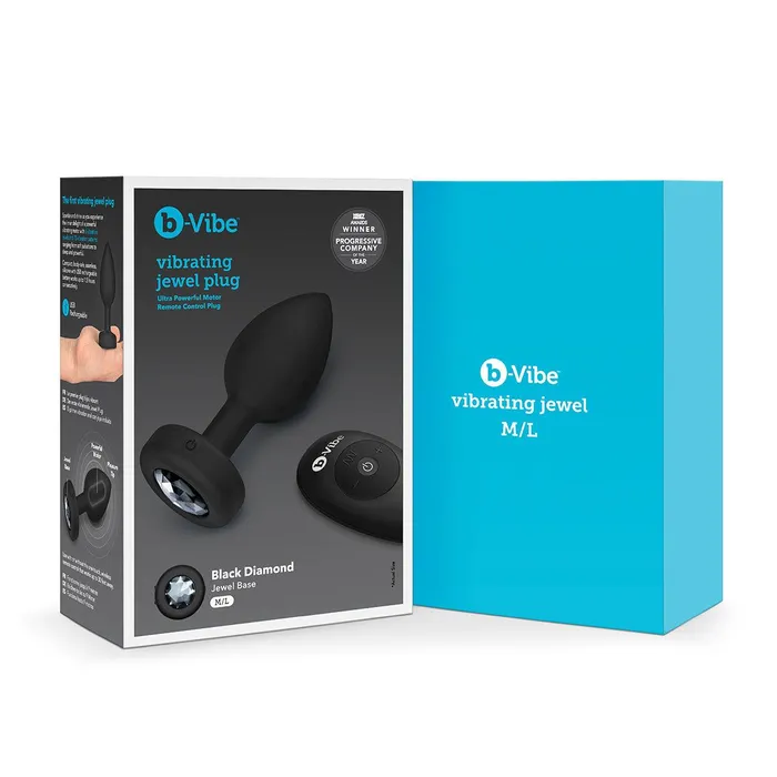 Anal BVibe BVibe Vibrating Jewel Plug MediumLarge Black