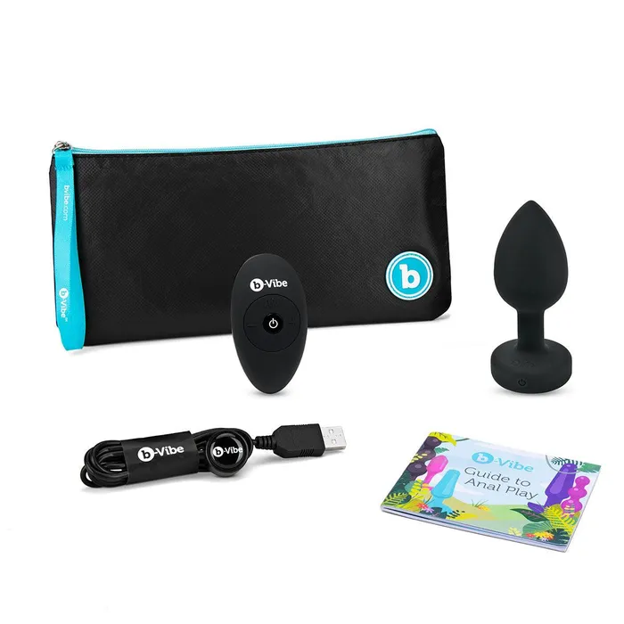 Anal BVibe BVibe Vibrating Jewel Plug MediumLarge Black